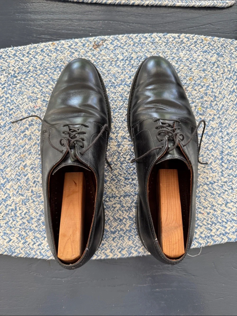 Allen Edmonds Black Leather Derby Shoes